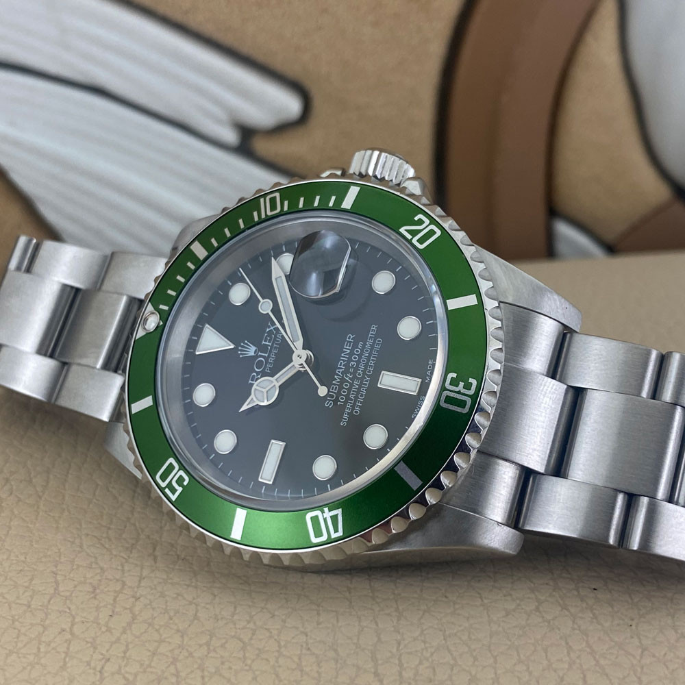 Rolex ghiera sales verde fat four